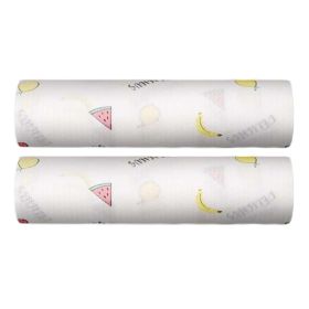 2 Rolls Disposable Dish Cloths Kitchen Paper Towels Nonwovens Printed Kitchen Paper Tissue, Fruit