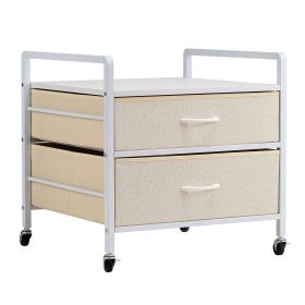 Mini Fridge Stand with Storage 176 lbs White Mini Fridge Table 2 Drawers